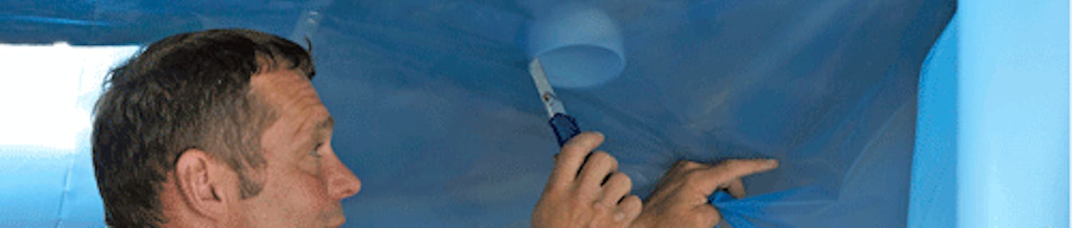 Fuktsäkert tak i badrummet Innertak badrum